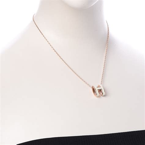 hermes necklace white|used hermes necklaces for women.